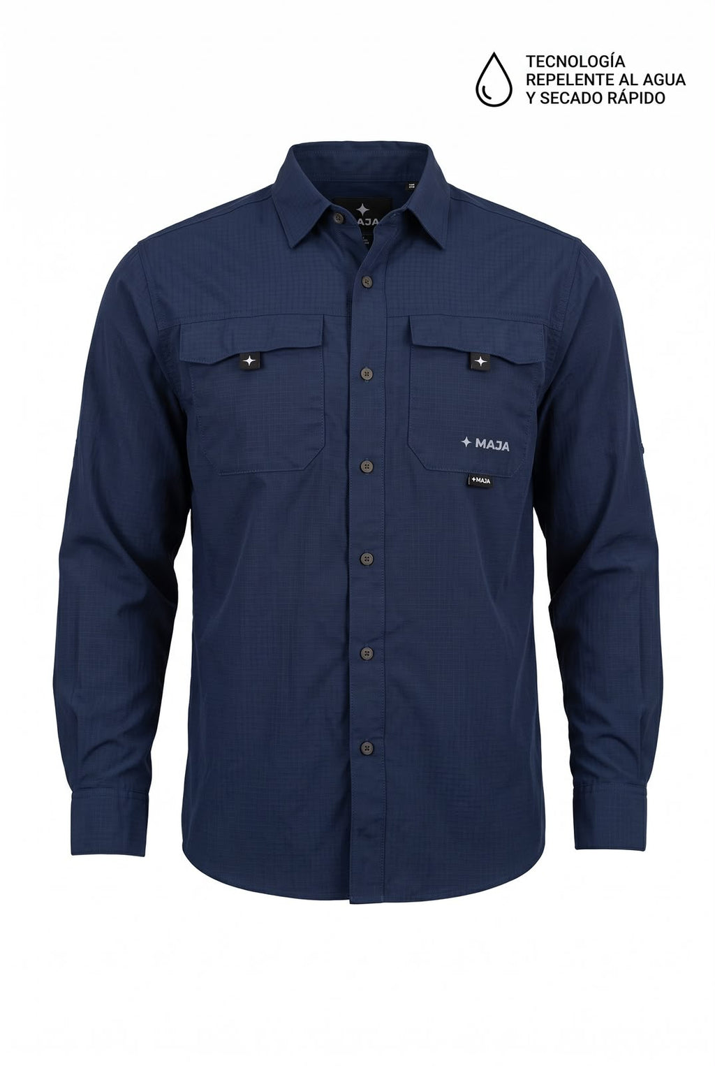 Camisa pescador outdoor -  color azul marino