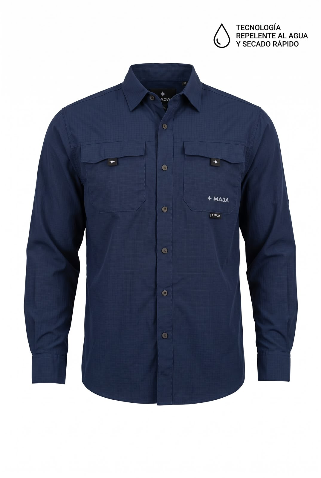 Camisa pescador outdoor -  color azul marino