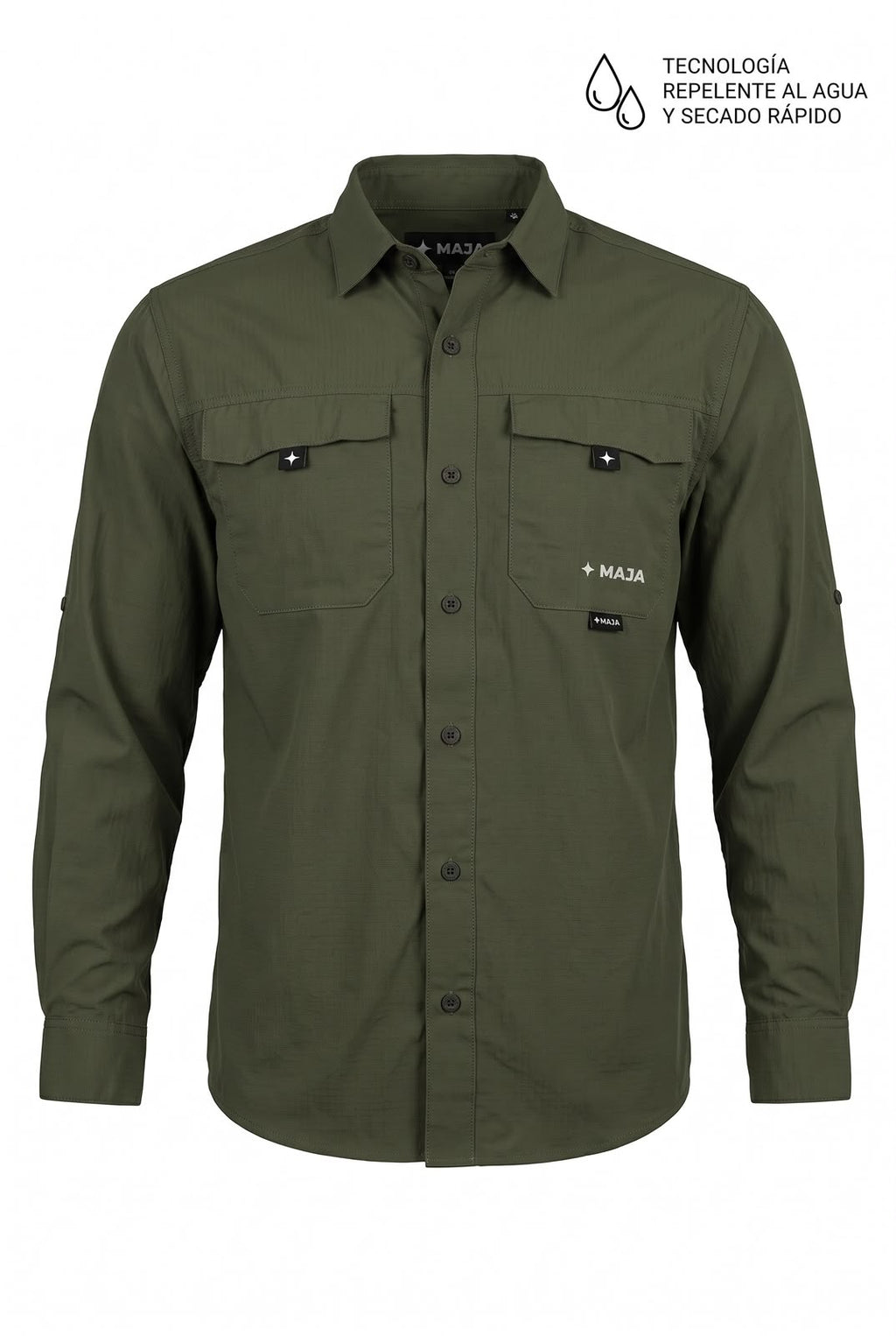 Camisa pescador outdoor -  Color verde Mja